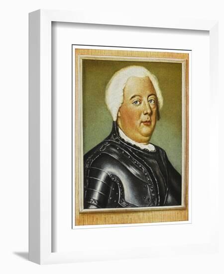 Friedrich Wilhelm I King of Prussia-Antoine Pesne-Framed Art Print