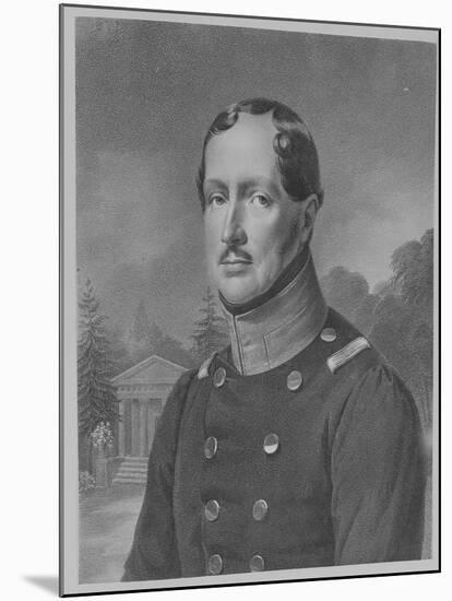 Friedrich Wilhelm Iii, King of Prussia (Engraving)-German-Mounted Giclee Print