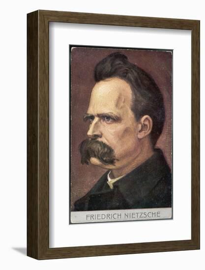 Friedrich Wilhelm Nietzsche German Philosopher and Poet-null-Framed Photographic Print