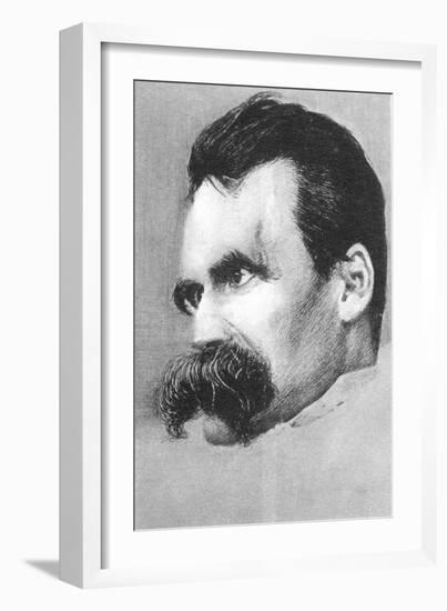 Friedrich Wilhelm Nietzsche, German Philospher and Writer-Hans Olde-Framed Giclee Print