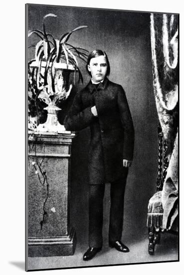 Friedrich Wilhelm Nietzsche, Illustration from 'Nietzsche' by Daniel Halevy, 1861 (B/W Photo)-German photographer-Mounted Giclee Print