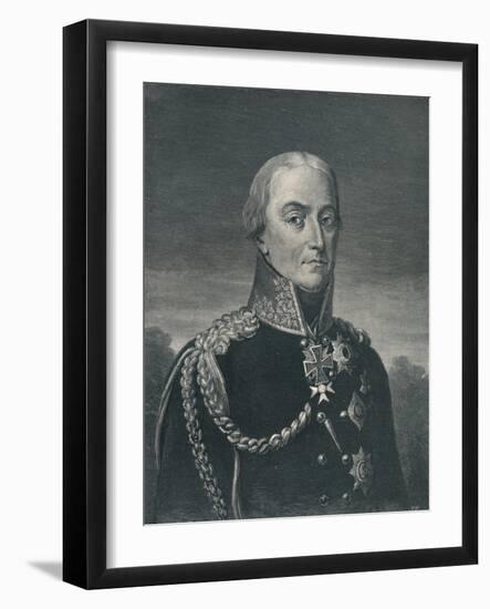 'Friedrich Wilhelm Von Bülow', c1810, (1896)-T Johnson-Framed Giclee Print