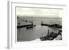 Friedrichshafen Am Bodensee, Hafeneinfahrt, Dampfer-null-Framed Giclee Print