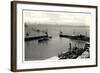 Friedrichshafen Am Bodensee, Hafeneinfahrt, Dampfer-null-Framed Giclee Print