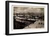 Friedrichshafen Bodensee, Dampfer Im Hafen, Gebirge-null-Framed Giclee Print