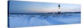 Friedrichsort Lighthouse on Kiel Fjord, Schleswig-Holstein, Germany-null-Stretched Canvas