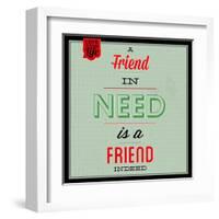 Friend Indeed 1-Lorand Okos-Framed Art Print