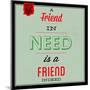 Friend Indeed 1-Lorand Okos-Mounted Art Print