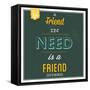 Friend Indeed-Lorand Okos-Framed Stretched Canvas