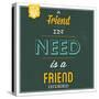 Friend Indeed-Lorand Okos-Stretched Canvas