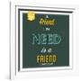 Friend Indeed-Lorand Okos-Framed Art Print