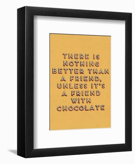 Friend with Chocolate-null-Framed Giclee Print