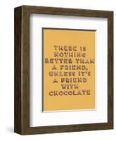 Friend with Chocolate-null-Framed Giclee Print