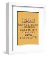 Friend with Chocolate-null-Framed Giclee Print