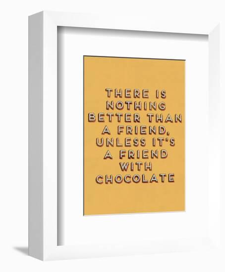 Friend with Chocolate-null-Framed Giclee Print