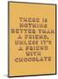 Friend with Chocolate-null-Mounted Giclee Print