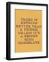 Friend with Chocolate-null-Framed Giclee Print