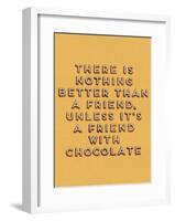 Friend with Chocolate-null-Framed Giclee Print