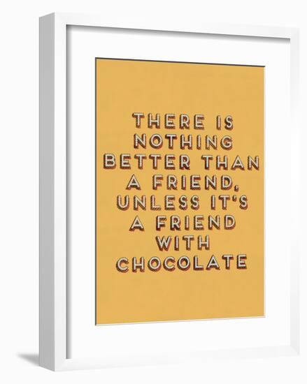 Friend with Chocolate-null-Framed Giclee Print