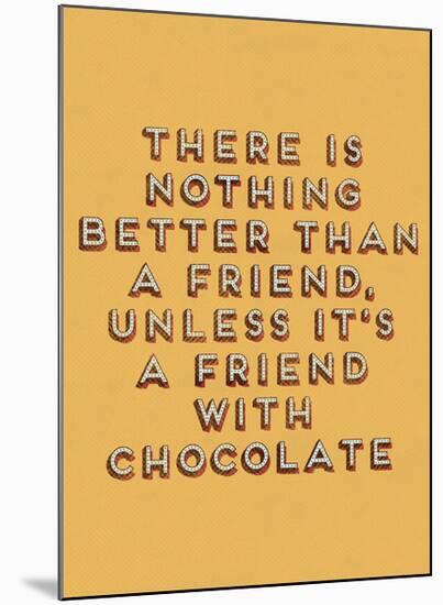 Friend with Chocolate-null-Mounted Giclee Print