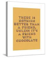 Friend with Chocolate-null-Stretched Canvas