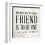 Friend-null-Framed Art Print