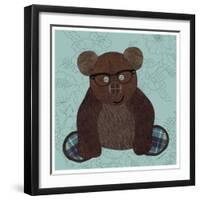 Friendly Bear-Morgan Yamada-Framed Art Print