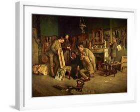 Friendly Critics, 1882-83-Charles Martin Hardie-Framed Giclee Print