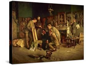 Friendly Critics, 1882-83-Charles Martin Hardie-Stretched Canvas