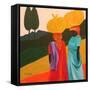 Friendly Encounter, 2006-Patricia Brintle-Framed Stretched Canvas