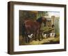 Friendly Farmyard-John Frederick Herring II-Framed Giclee Print