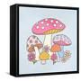 Friendly Fungi II-Victoria Barnes-Framed Stretched Canvas