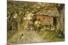 Friendly Gossips, 1889-Fritz Thaulow-Mounted Premium Giclee Print