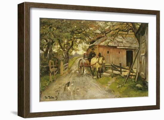 Friendly Gossips, 1889-Fritz Thaulow-Framed Giclee Print