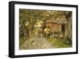 Friendly Gossips, 1889-Fritz Thaulow-Framed Giclee Print