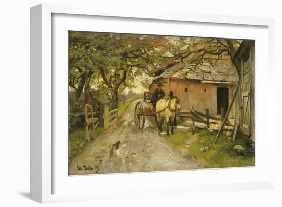 Friendly Gossips, 1889-Fritz Thaulow-Framed Giclee Print