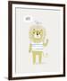 Friendly Lion-Clara Wells-Framed Giclee Print