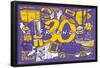 Friends 30th - Purple-Trends International-Framed Poster