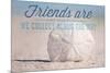 Friends are Like Seashells - Sand Dollar-Lantern Press-Mounted Premium Giclee Print