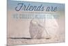 Friends are Like Seashells - Sand Dollar-Lantern Press-Mounted Art Print