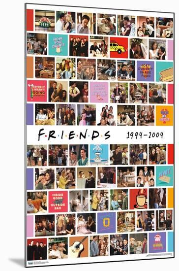 Friends - Collage-Trends International-Mounted Poster