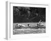 Friends Enjoying Themselves on Their Canoe Trip in the Potomac River-Thomas D^ Mcavoy-Framed Photographic Print