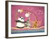 Friends Forever-Blue Fish-Framed Art Print