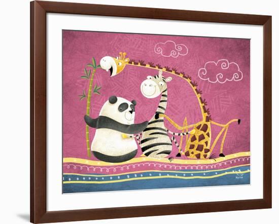 Friends Forever-Blue Fish-Framed Art Print