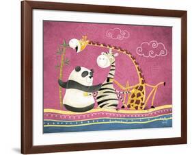 Friends Forever-Blue Fish-Framed Art Print