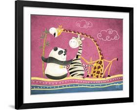 Friends Forever-Blue Fish-Framed Art Print