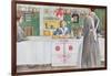 Friends from the Town: Dining Room Scene, Published in "Lasst Licht Hinin" (Let in More Light) 1909-Carl Larsson-Framed Giclee Print