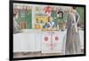 Friends from the Town: Dining Room Scene, Published in "Lasst Licht Hinin" (Let in More Light) 1909-Carl Larsson-Framed Giclee Print