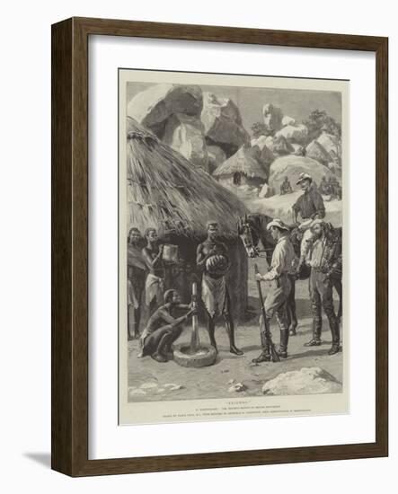 Friends! in Mashonaland, the Peaceful Results of British Occupation-Frank Dadd-Framed Giclee Print