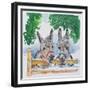 Friends in the Field, 1996-Diane Matthes-Framed Giclee Print